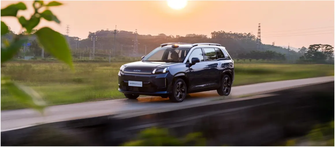 GAC Aion V 2026 в движении