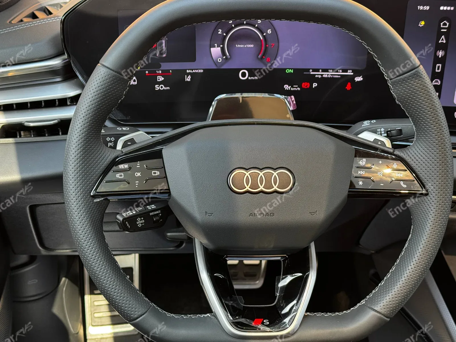 Audi A5L 2026 — руль и виртуальная приборная панель