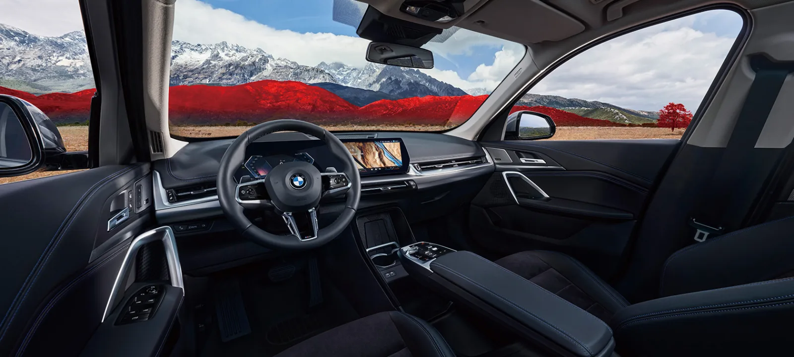 Салон BMW X1 2026 — передняя панель