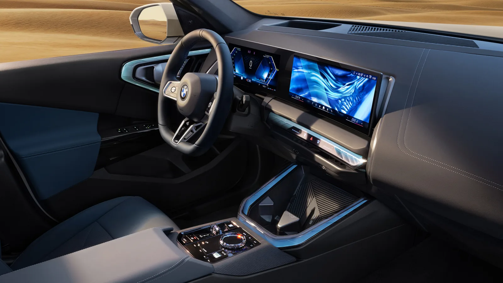 Салон BMW X3 2026 — передняя панель