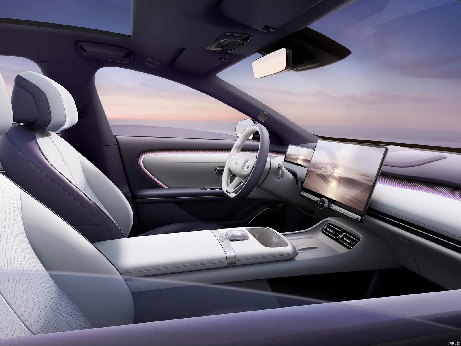Салон Changan Qiyuan Nevo A06 2026 — передние кресла