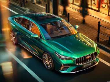 Geely Emgrand 2026 — вид спереди сверху
