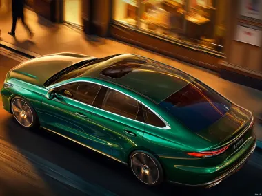 Geely Emgrand 2026 — вид сзади сверху