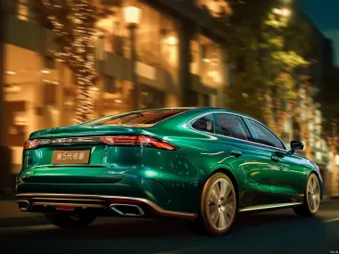 Geely Emgrand 2026 — вид сзади три четверти
