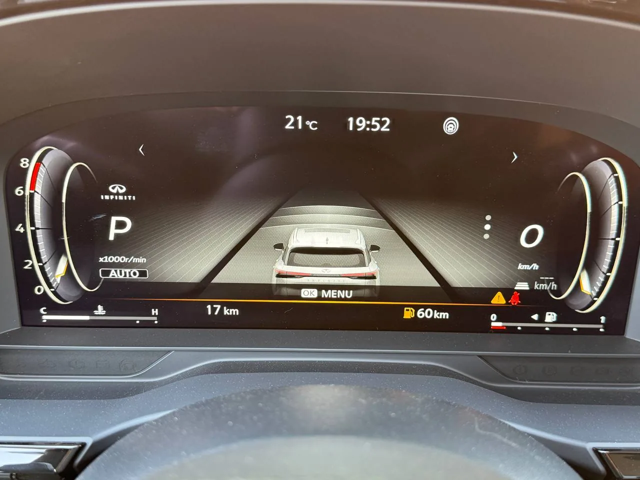Цифровая приборная панель Infiniti QX60