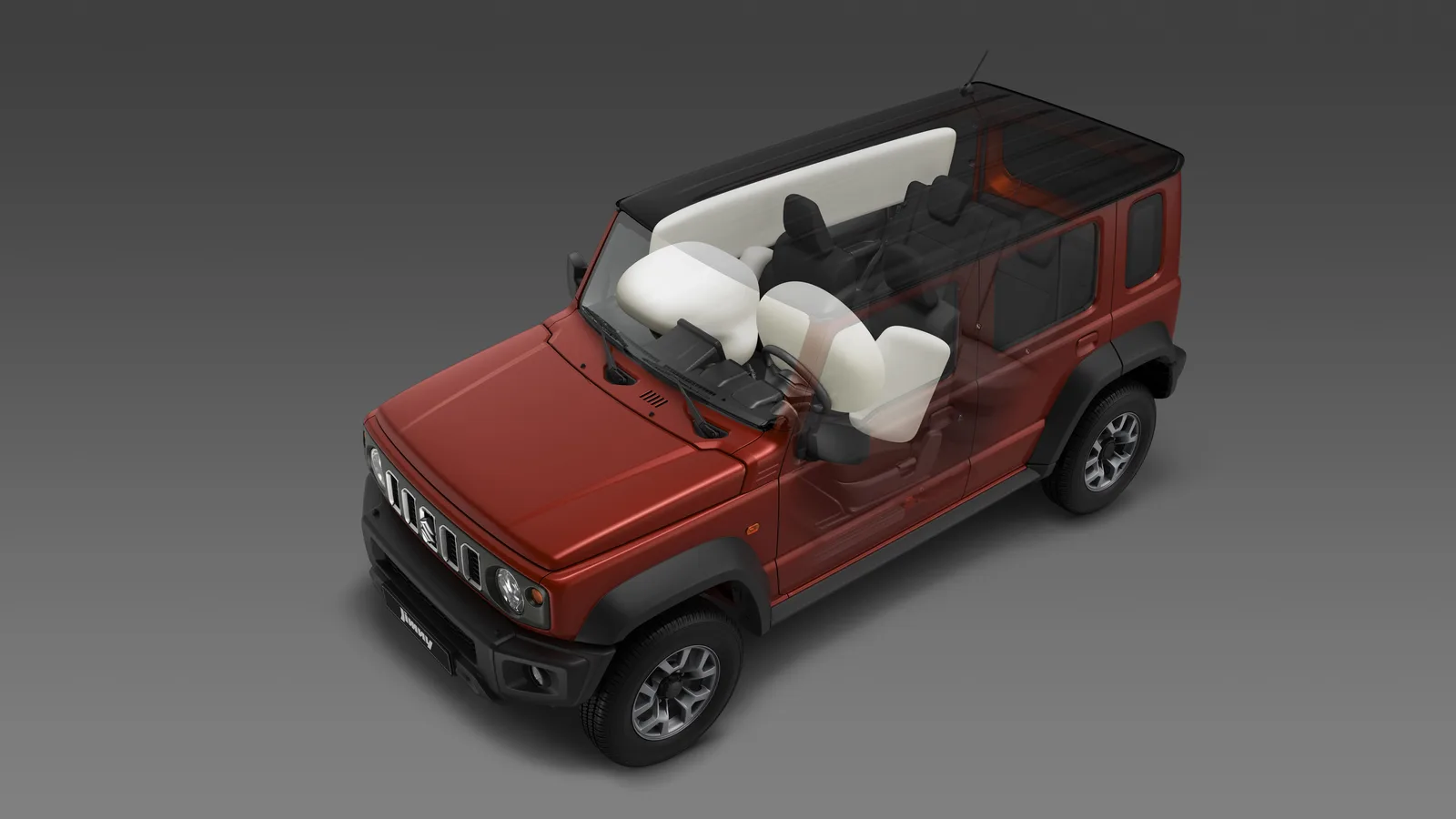 Suzuki Jimny 5-дверный 2026 — компоновка салона