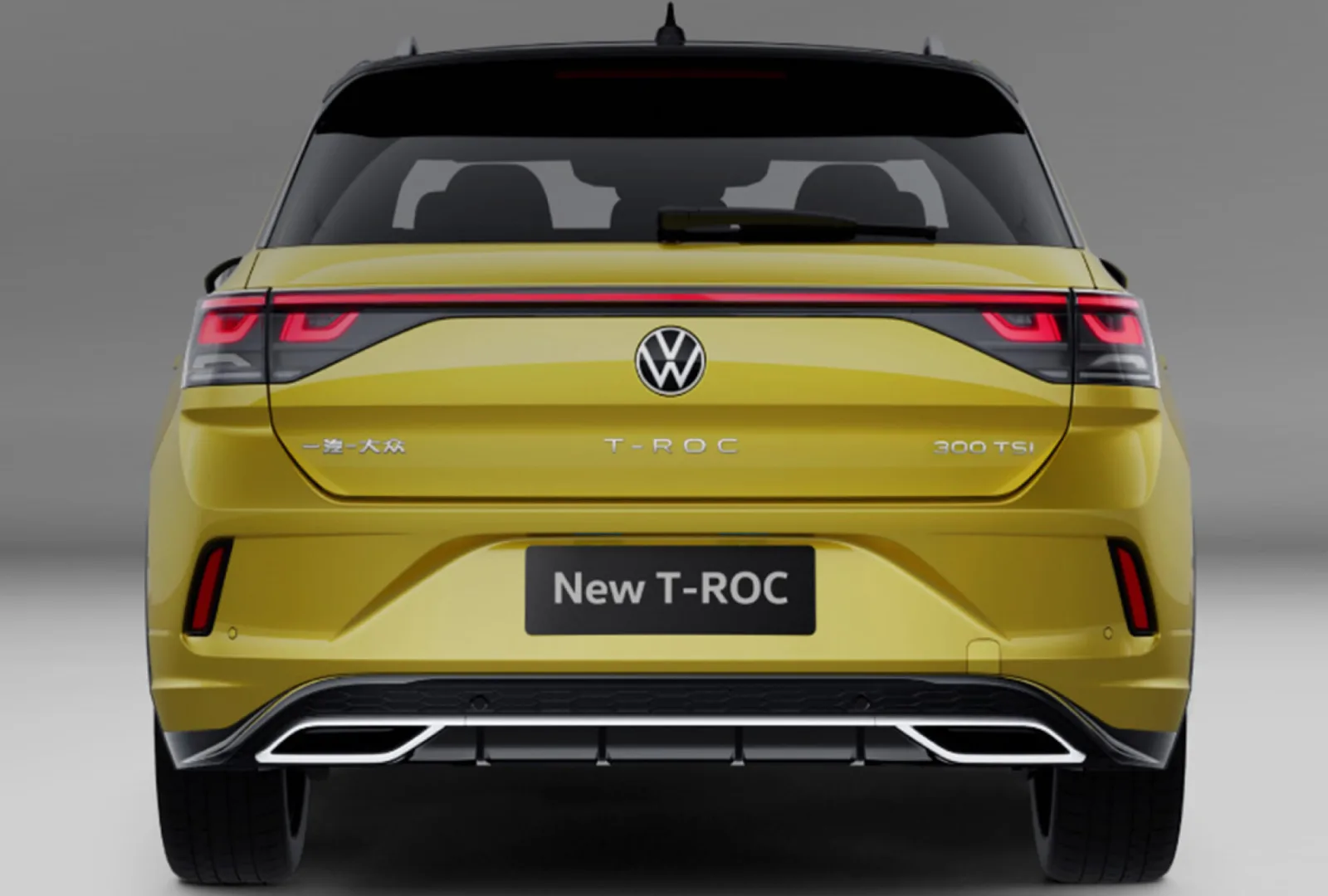 Volkswagen T-ROC 2026 — вид сзади