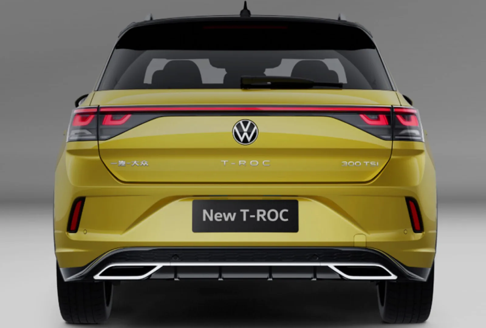 Volkswagen T-ROC 2026 — корма и задняя оптика