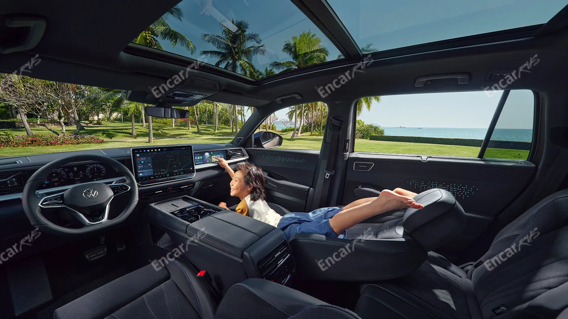 Салон Volkswagen Teramont 2026 — три ряда сидений