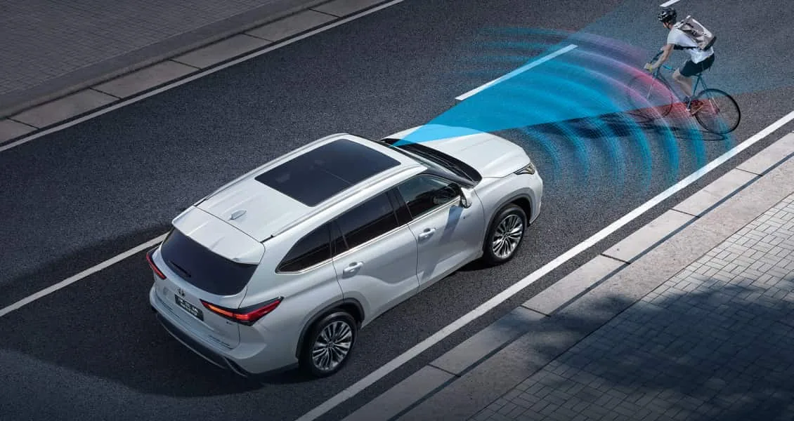 Ассистенты безопасности Toyota Highlander 2026